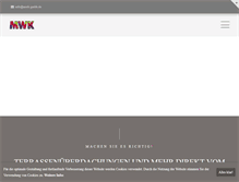 Tablet Screenshot of mwk-gmbh.de